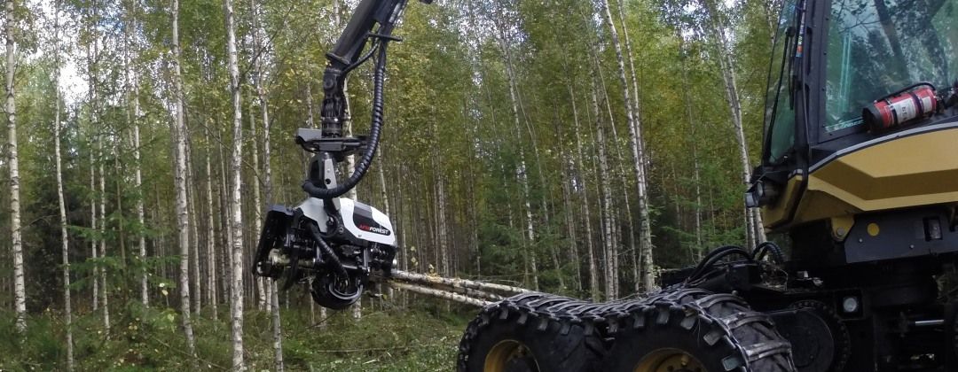 AFM 45 White Line harvesting head